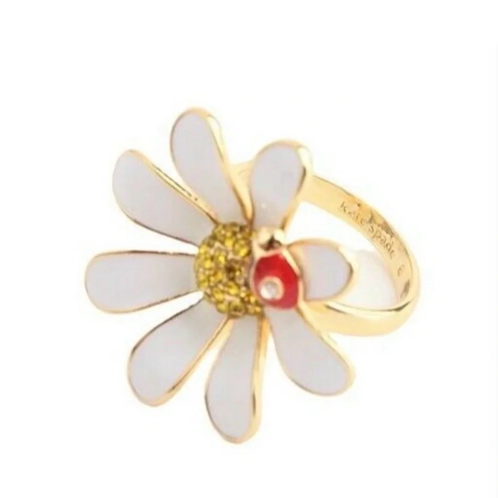 Kate Spade Daisy Ladybug Ring‎ Size 6 NEW